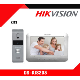 Hikvision DS-KIS203 Video Door Phone Kit 7” Analog Intercom | Detroit Technologies