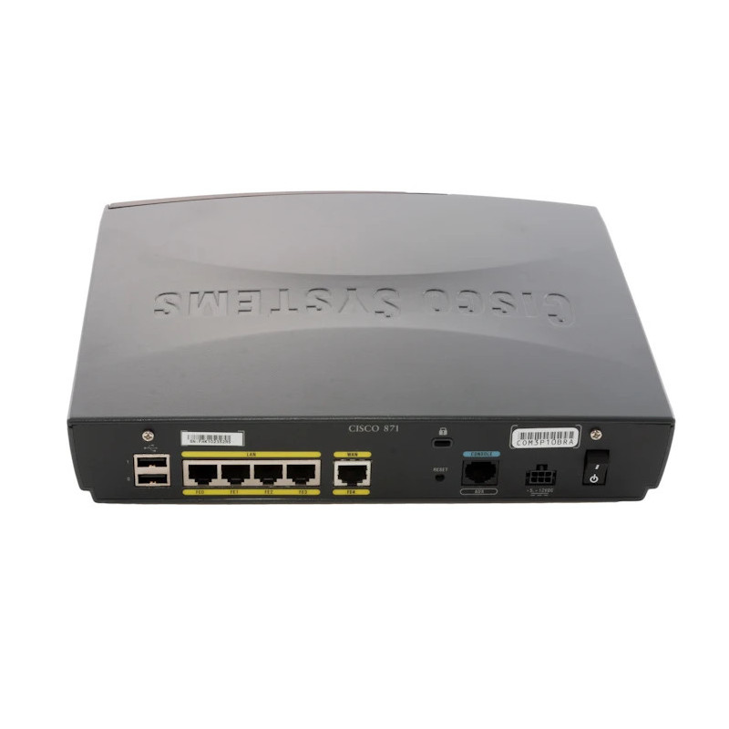 Cisco 871 ISR Branch Office VPN Router WAN Ethernet | Detroit Technologies