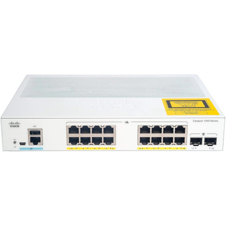 Cisco C1000-16P-2G-L 16-Port PoE+ Gigabit Switch | Detroit Technologies