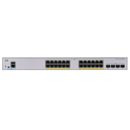 Cisco CBS350-24P-4X-UK 24-Port PoE+ 10G Switch | Detroit Technologies