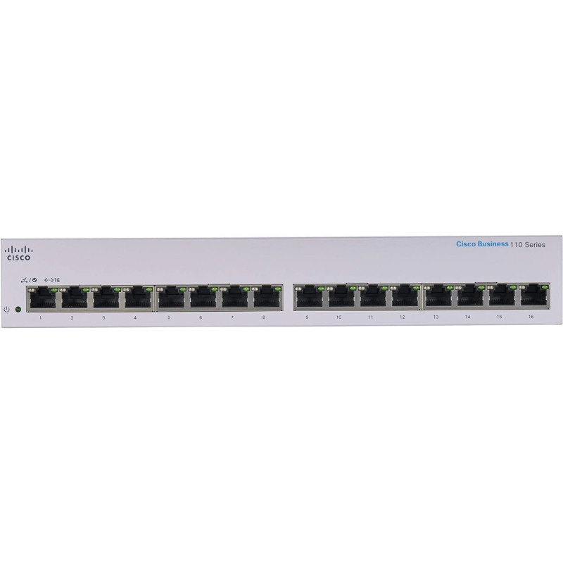Cisco CBS110-16T-UK 16-Port Gigabit Unmanaged Switch | Detroit Technologies