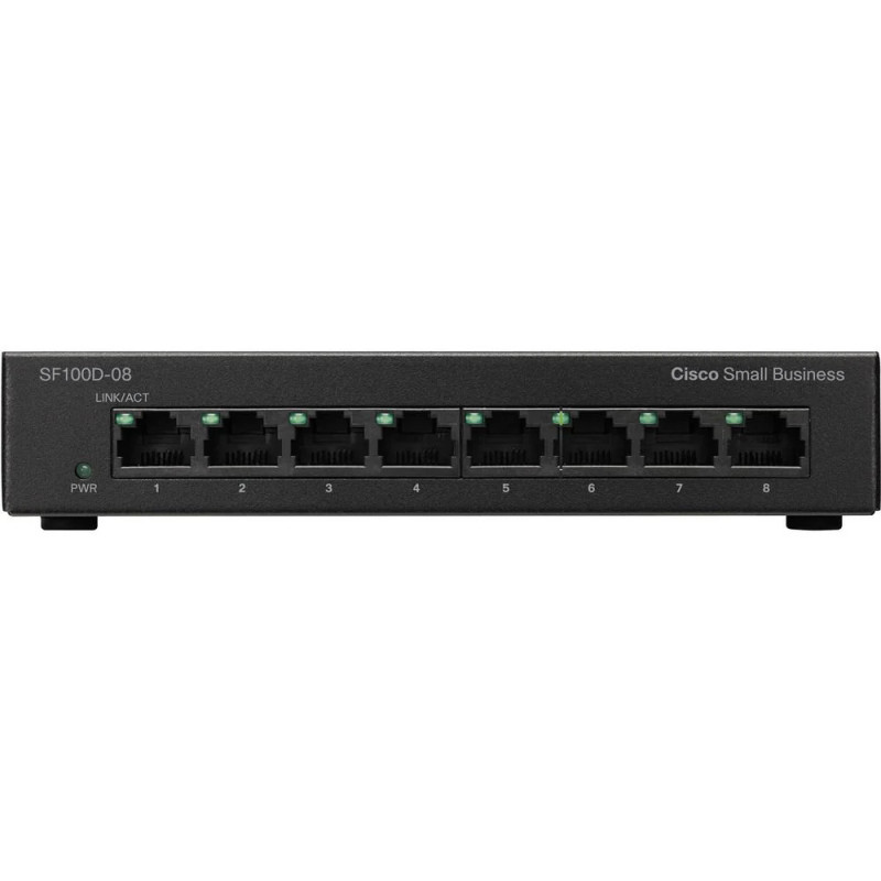 Cisco SF100D-08 8-Port 10/100 Switch SD208T | Detroit Technologies