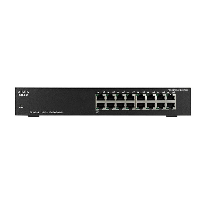 Cisco SF100-16 16-Port 10/100 Fast Ethernet Switch | Detroit Technologies