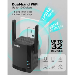 Netis E3 AC1200 Mini WiFi Router 1200Mbps Dual Band | Detroit Technologies