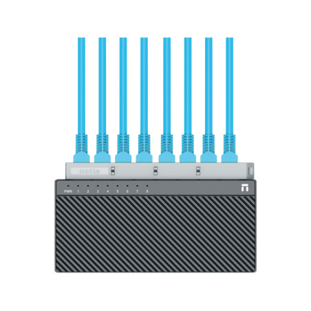 Netis ST3108C 8-Port Fast Ethernet Switch Plug & Play | Detroit Technologies