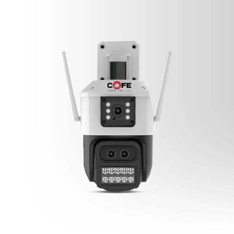 COFE CF-WPTZ038XHZ 9MP Wi-Fi Camera – AI Pan & Tilt, Triple Lens, 8X Hybrid Zoom, Full Color Night Vision