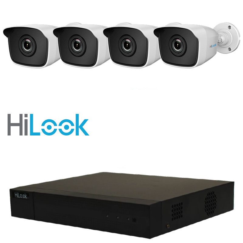 BUY Hikvision HiLook DS-J142I 4CH H.265 2MP Bullet CCTV Kit | Detroit Technologies