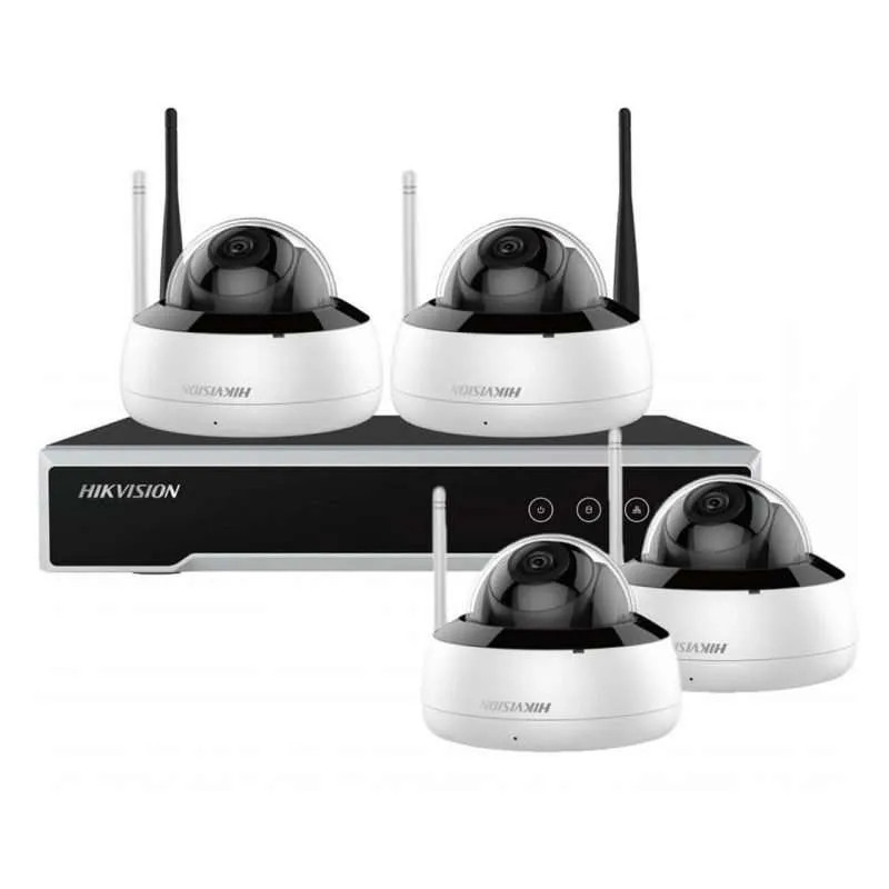 BUY Hikvision HiLook NK44W1H 4CH 4MP WiFi 4 Dome CCTV Kit 1TB | Detroit Technologies