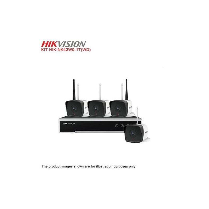 BUY Hikvision HiLook NK42W0-1T 4CH WiFi 2MP CCTV Kit 1TB NVR | Detroit Technologies