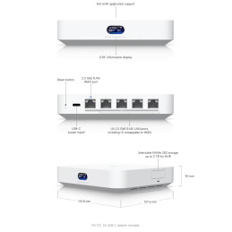 BUY Ubiquiti UCG-Max Cloud Gateway Max UniFi Controller 512GB SSD | Detroit Technologies