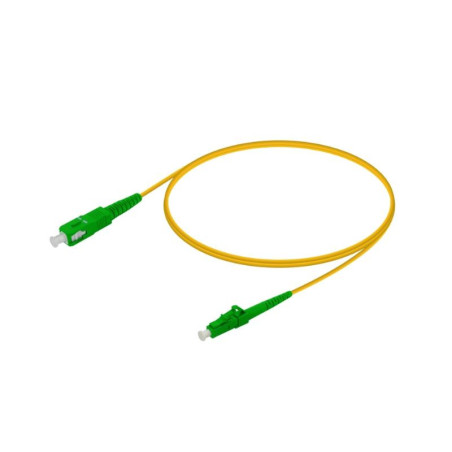 Fiber Patch Cord 9/125 2mm, 1m LC/APC to SC/APC – Single-Mode High-Quality Optical Fiber Cable