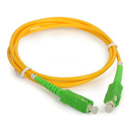 Fiber Patch Cord 9/125 2mm, 1m SC/APC to SC/APC – Single-Mode High-Quality Optical Fiber Cable