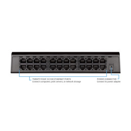 Buy D-Link DES-1024A 24-Port Fast Ethernet Switch in Kenya – 10/100 Mbps, Plug-and-Play