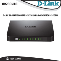 Buy D-Link DES-1024A 24-Port Fast Ethernet Switch in Kenya – 10/100 Mbps, Plug-and-Play