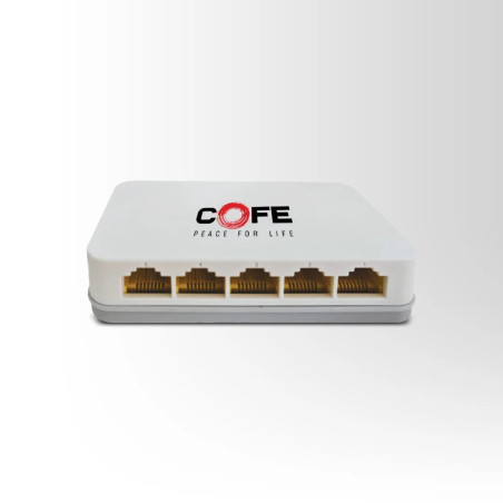 COFE CF-SWD1505 5-Port Network Switch – 10/100Mbps Ethernet, Compact Design