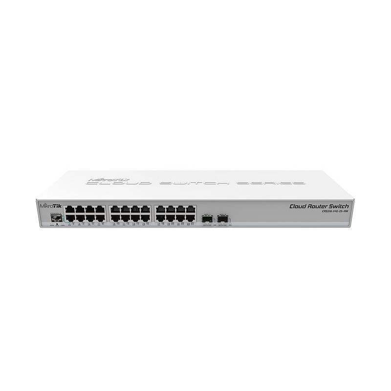 MikroTik CRS326-24G-2S+RM 24-Port Managed Gigabit Switch with SFP+ Brand New | Detroit Technologies