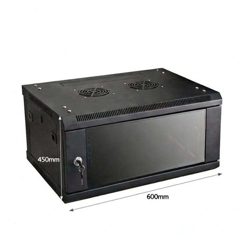 Nexus 4U Wall Mount Network Cabinet 600x450mm with Fan & PDU | Detroit Technologies