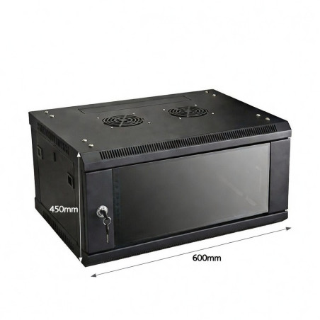 Nexus 4U Wall Mount Network Cabinet 600x450mm with Fan & PDU | Detroit Technologies