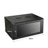 Nexus 4U Wall Mount Network Data Cabinet 600x450mm with Cooling Fan & PDU