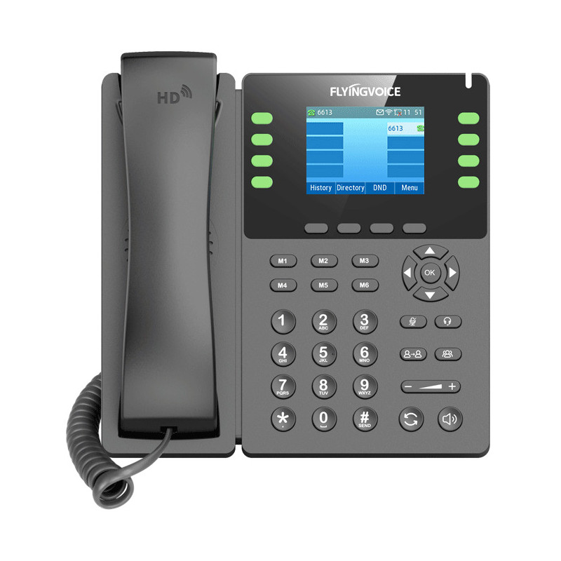 Flyingvoice P23G Business Multi-Functional IP Phone – Gigabit & PoE | Detroit Technologies