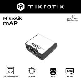 MikroTik mAP Dual-Chain 2.4GHz Micro Access Point – RBmAP2nD | Detroit Technologies
