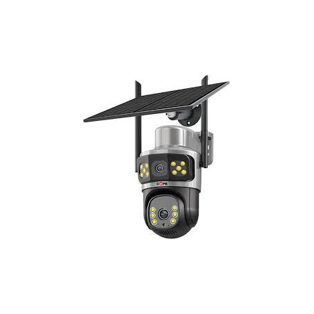 COFE CF-SLSPT4G20 UHD 4G Solar Street Light Security Camera | Detroit Technologies