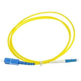 Fiber Patch Cord 9/125 2mm, 2m LC/UPC to SC/UPC – High-Quality Single-Mode | Detroit Technologies