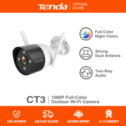 Tenda CT3 1080P Outdoor Wi-Fi Camera – Full HD, Night Vision, Motion Detection | Detroit Technologies