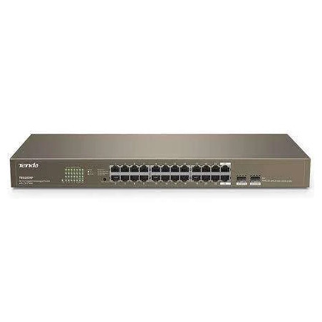 Tenda TEG1024F 24-Port Gigabit Unmanaged Switch – High-Speed & Reliable | Detroit Technologies
