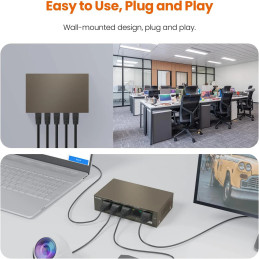 Tenda TEF1105P 5-Port PoE Switch – 58W, 4 PoE Ports | Detroit Technologies