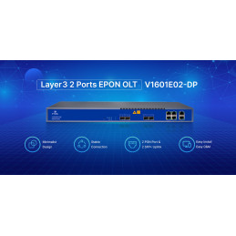 Vsol V1601E02 2 Port EPON OLT | High Performance Fiber OLT