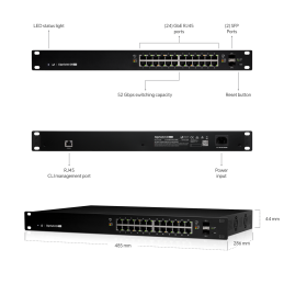 Ubiquiti EdgeSwitch 24 PoE 250W ES-24-250W Price in Kenya | Managed PoE Switch