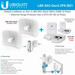 Ubiquiti LiteBeam AC Gen2 LBE-5AC-GEN2 Price in Kenya | 5GHz 23dBi CPE