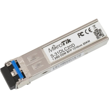 MikroTik S-31DLC20D SFP Module Price in Kenya | 1G Single Mode Fiber 20km Transceiver