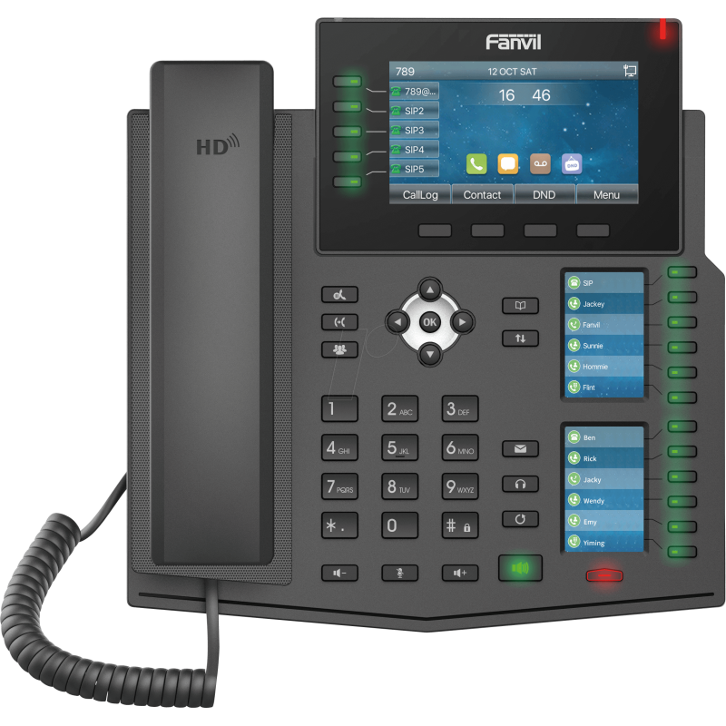 Fanvil X6U IP Phone Price | Enterprise Gigabit Color VoIP Desk Phone with Dual Display
