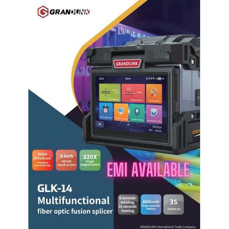 GrandLink GLK-14 Fiber Fusion Splicer Machine
