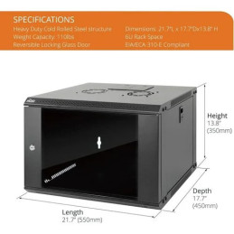 Hikvision DS-XS6406-S/B 6U Rack Cabinet